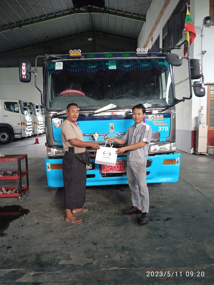 HINO service campaign at Mandalay Showroom & Service Center