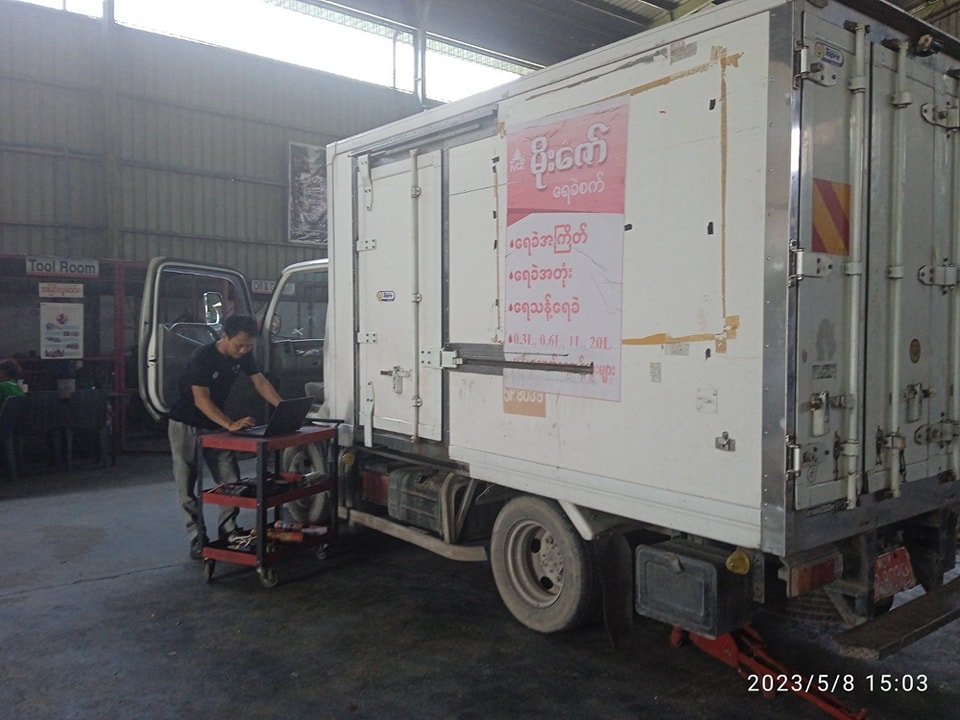 HINO service campaign at Mandalay Showroom & Service Center