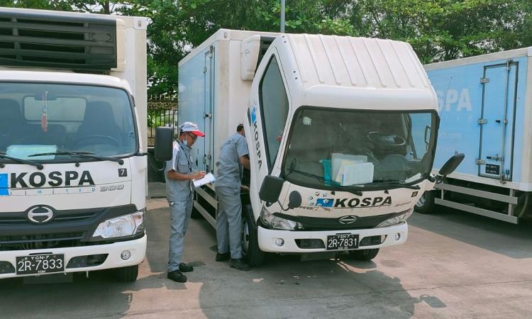 HINO visited Kospa Limited and provided aftersales service and DX3 inspection.  